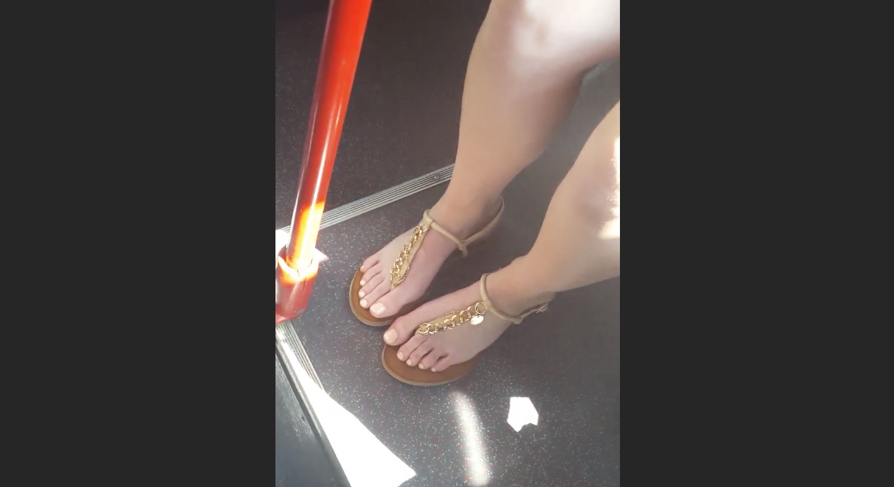 Pretty Feet on a Bus